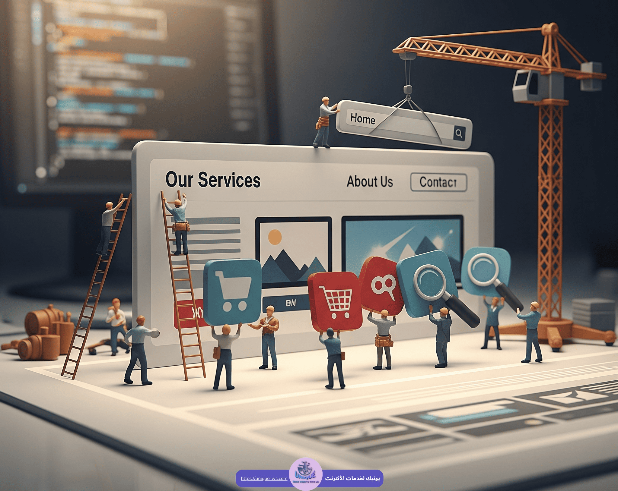 إنشاء موقع ويب