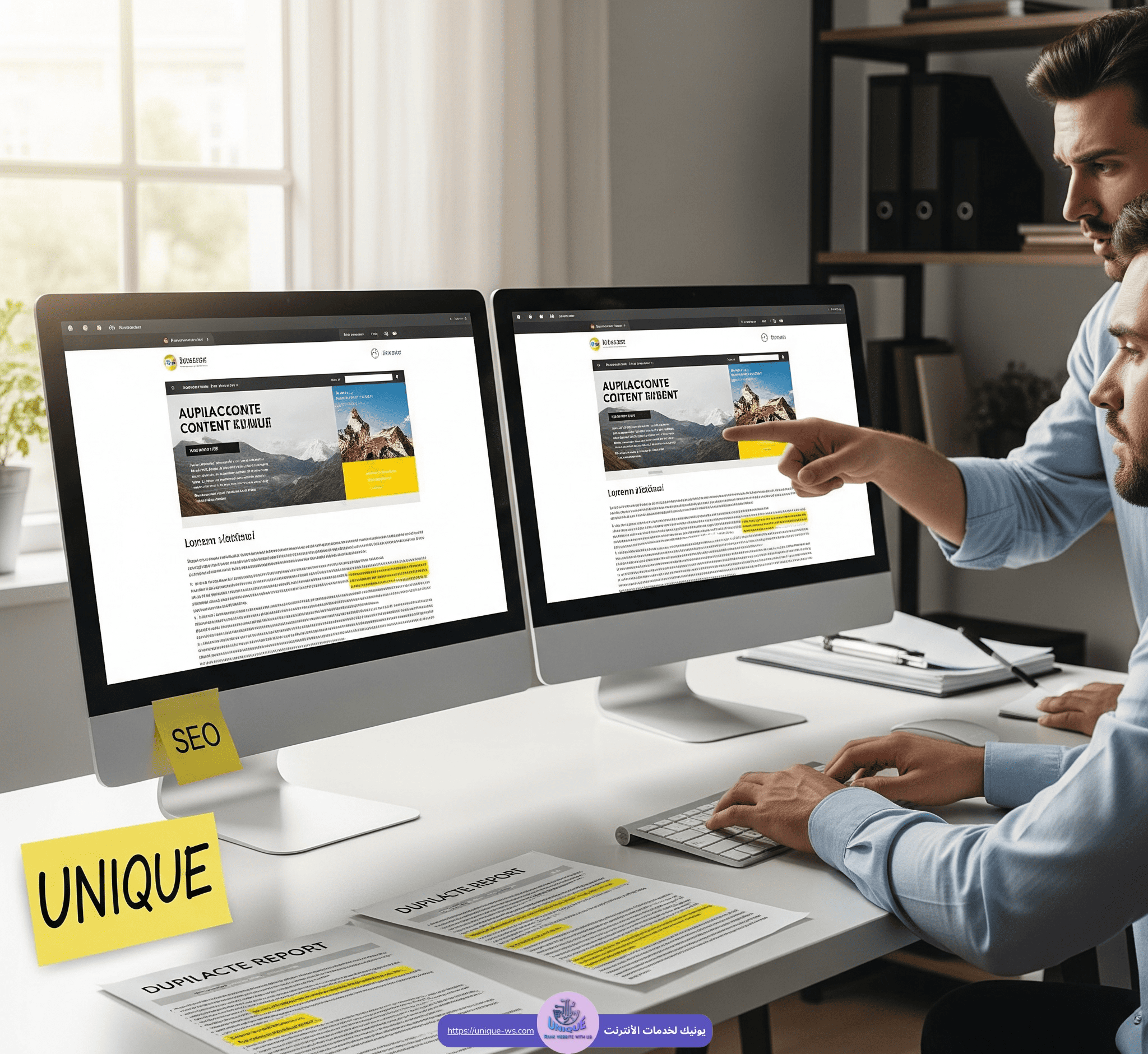 المحتوى المكرر DUBLICATE CONTENT الضار