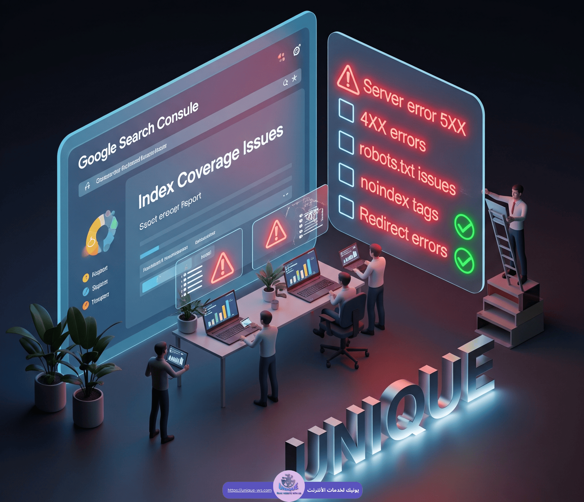 حل مشكلة تغطية الفهرس