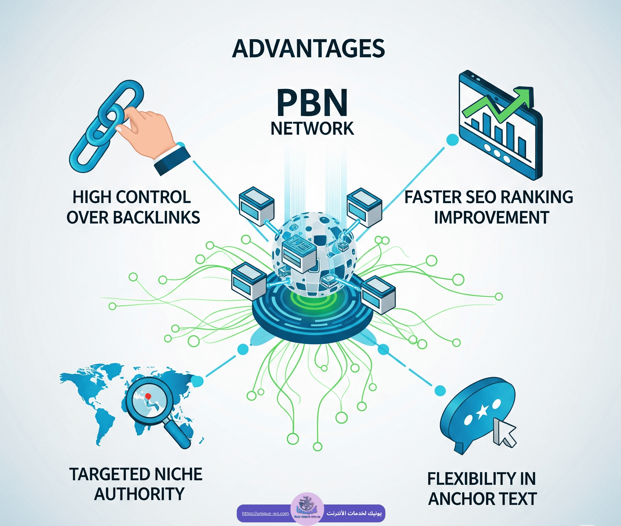 مميزات إشاء شبكة pbn