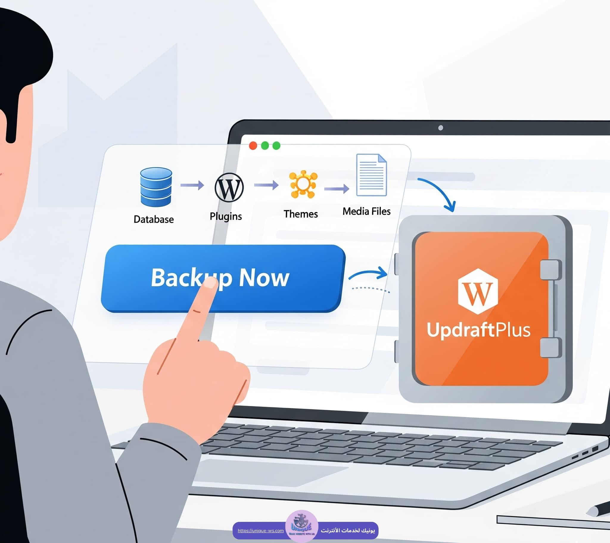 إضافة UpdraftPlus