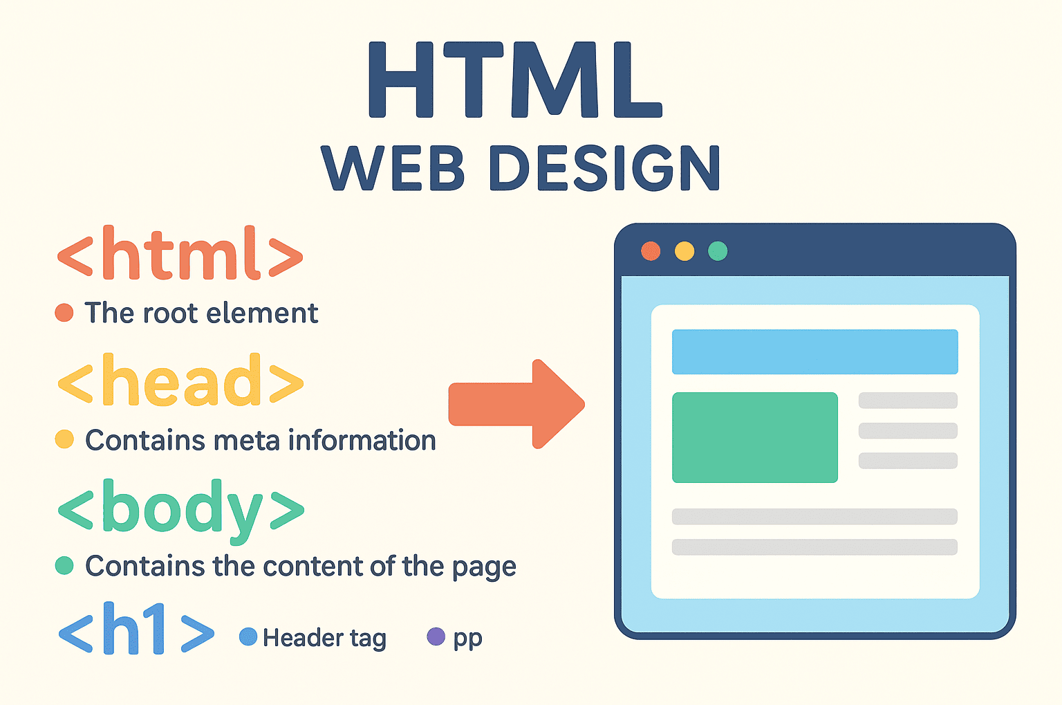 تصميم المواقع بلغة HTML