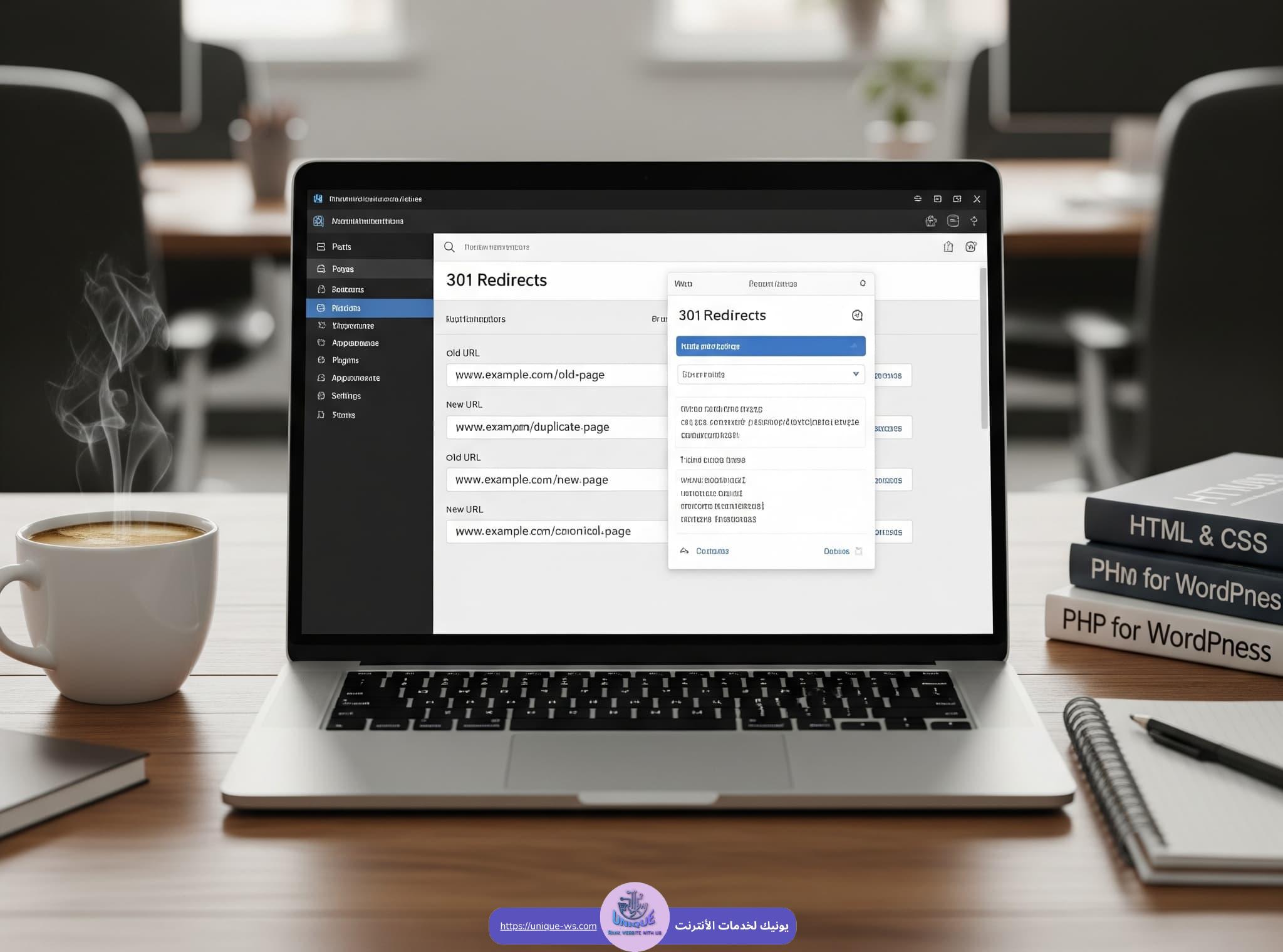 اصلاح URL المكرر وربطه باستخدام URL redirection