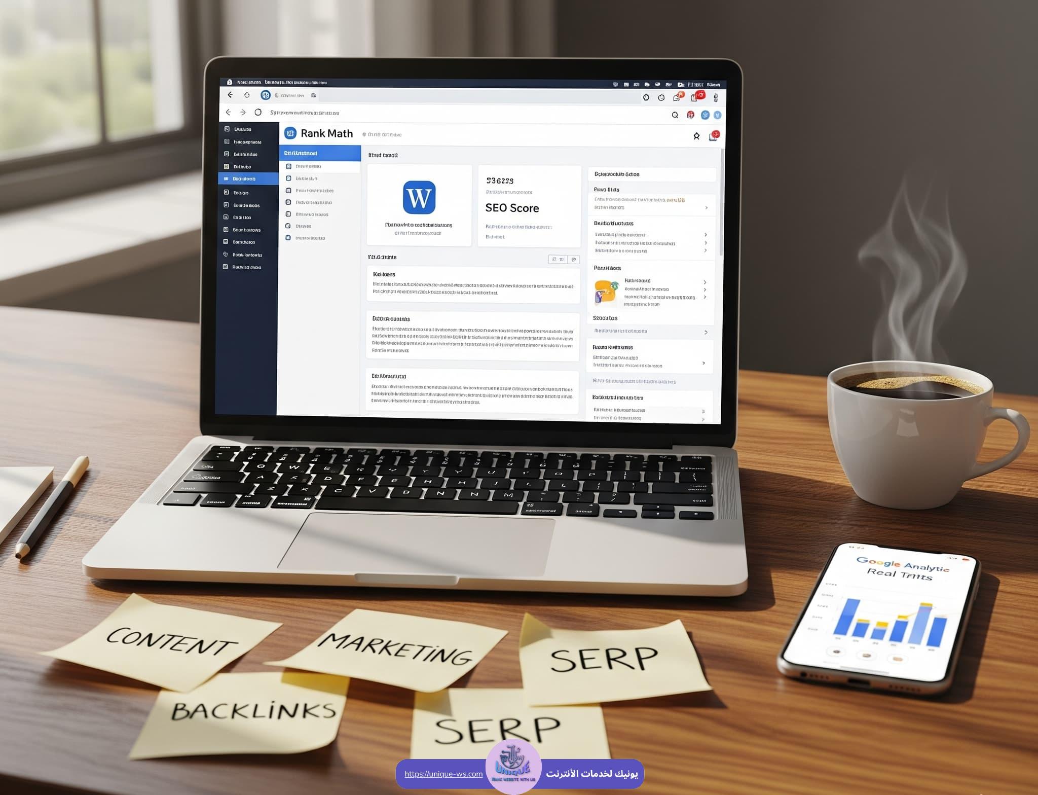 اضافة RANK MATH