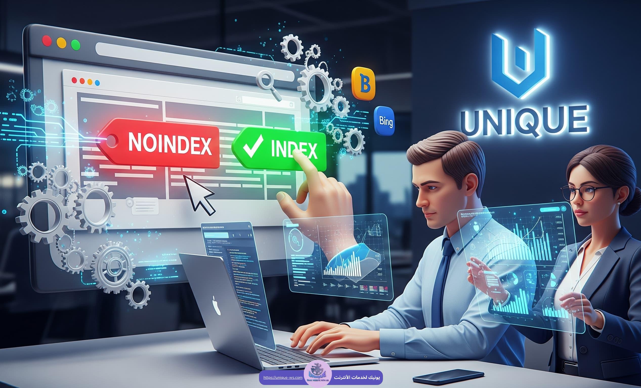 فحص Noindex واصلاحها