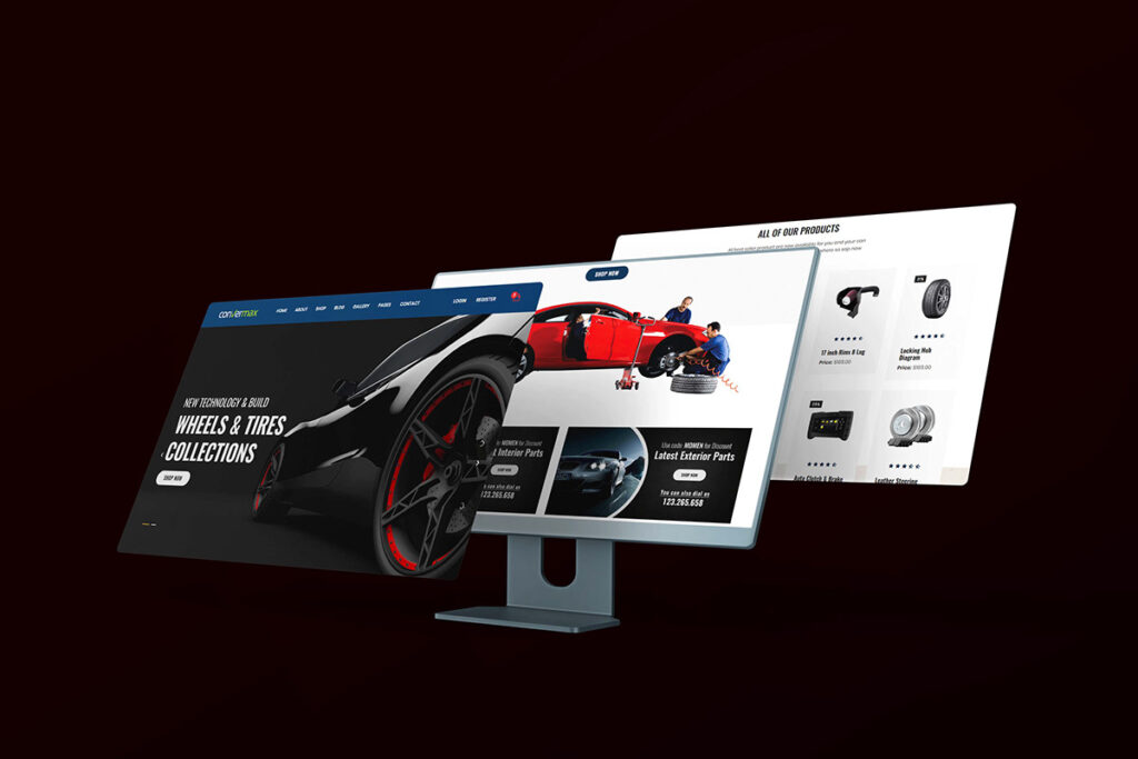 تصميم موقع بيع السيارات